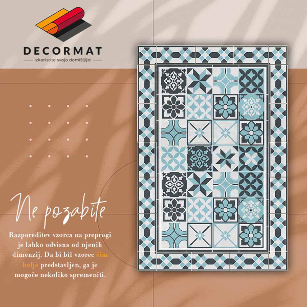 Vinylový koberec Geometrie trikolóra