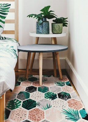 Univerzální vinylový koberec Tropické hexagony