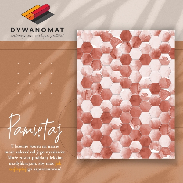 Univerzální vinylový koberec Akvarel hexagony