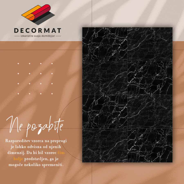 Vinylový koberec pro domácnost Mramorové dlaždice