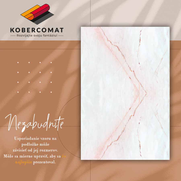Vinylový koberec pro domácnost Zdobený mramorem