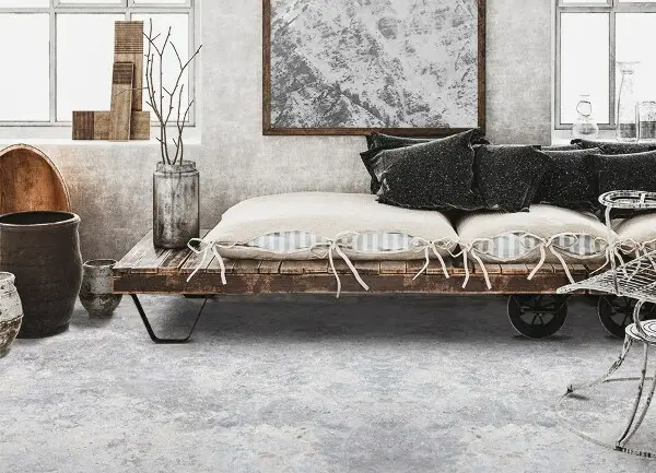 Univerzální vinylový koberec Cement struktura