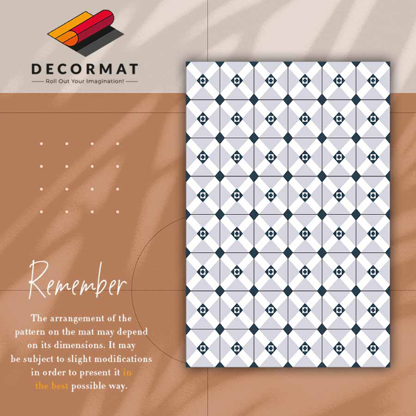 Módní vinylový koberec Geometrické diamanty
