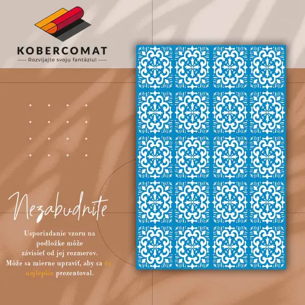 Módní vinylový koberec Portugalské dlaždice