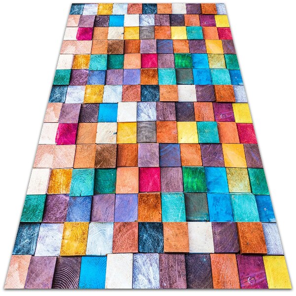 Univerzální vinylový koberec Dřevěné kostky