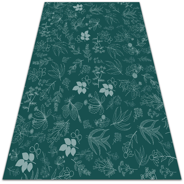 Vinylový koberec pro domácnost Botanické květiny
