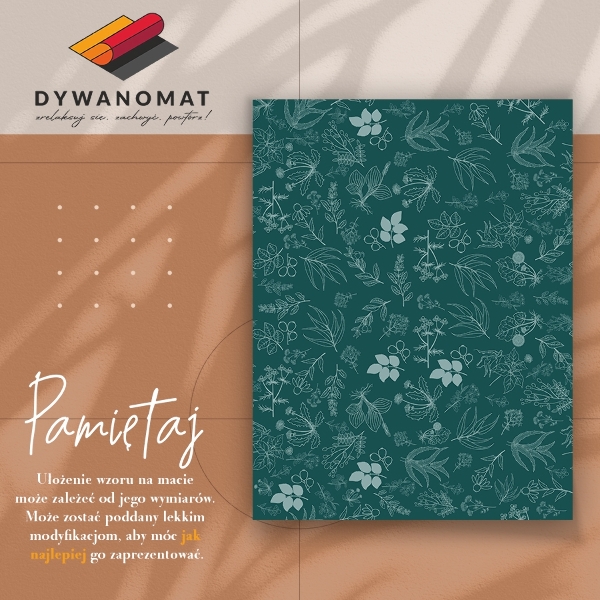 Vinylový koberec pro domácnost Botanické květiny