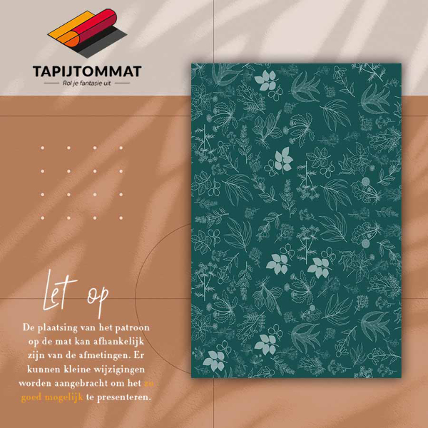 Vinylový koberec pro domácnost Botanické květiny