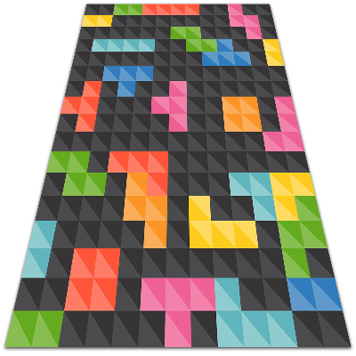Vnitřní vinylový koberec Tetris kostky