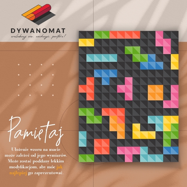 Vnitřní vinylový koberec Tetris kostky