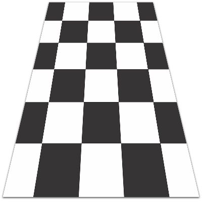 Vnitřní vinylový koberec Šachovnice