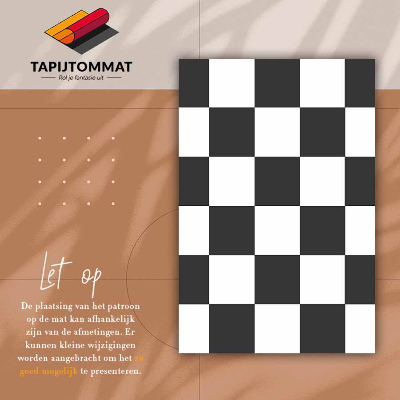 Vnitřní vinylový koberec Šachovnice