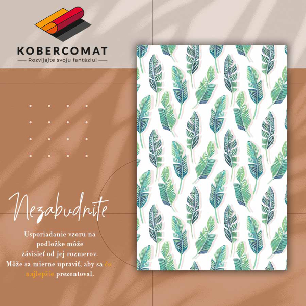 Vinylový koberec pro domácnost Tropické dopisy
