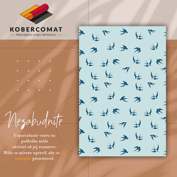 Vnitřní vinylový koberec Vlaštovky
