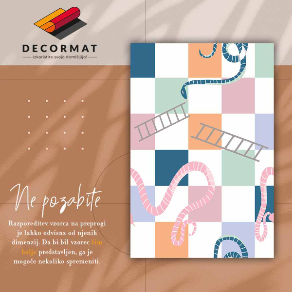 Vinylová rohož pro domácnost Žebřík a hadice