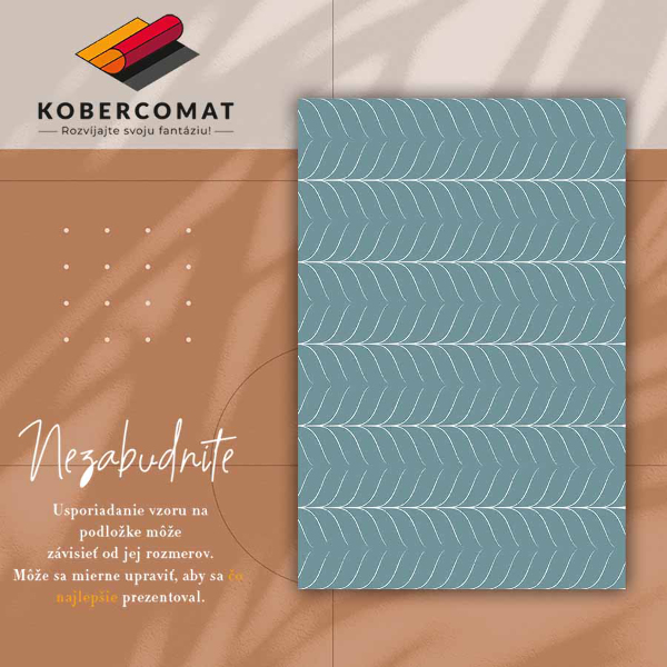 Módní vinylový koberec Abstraktní tvar