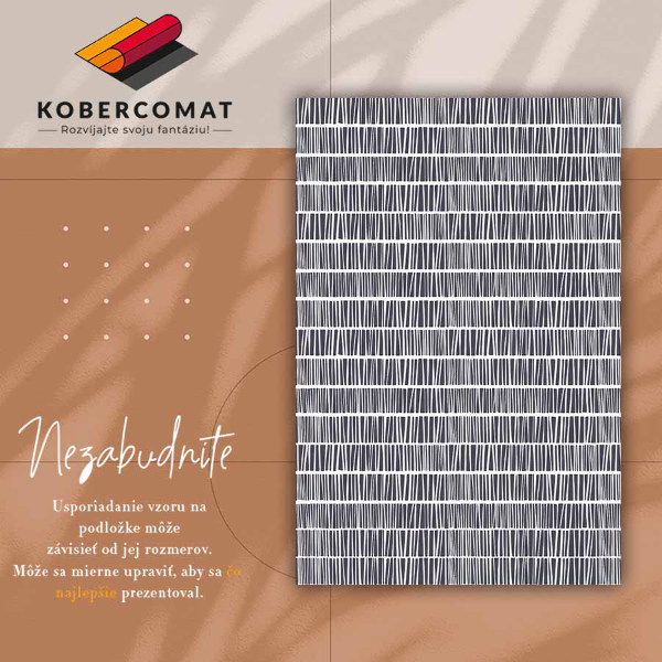 Univerzální vinylový koberec Abstraktní linie