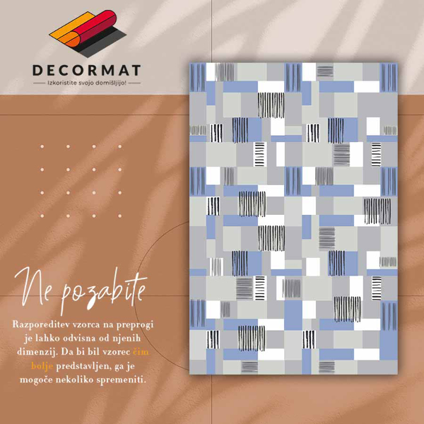 Módní vinylový koberec Geometrické obdélníky