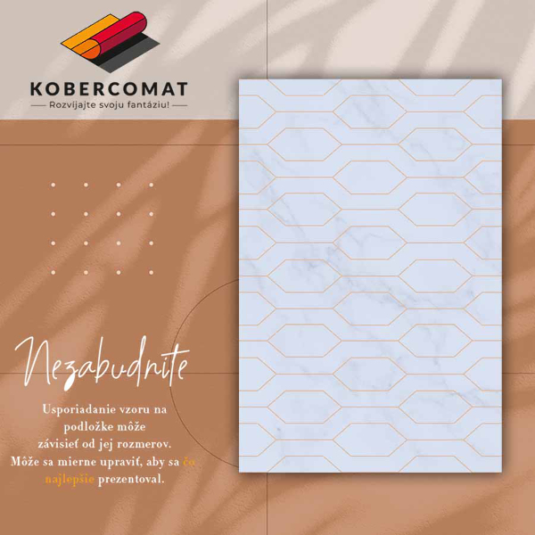 Vinylový koberec pro domácnost Zdobený mramorem