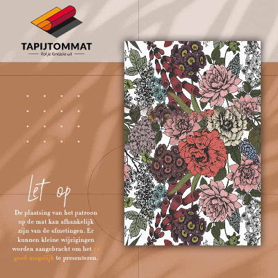 Vinylový koberec pro domácnost Různé květiny