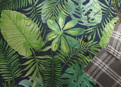 Vinylový koberec pro domácnost tropické listy