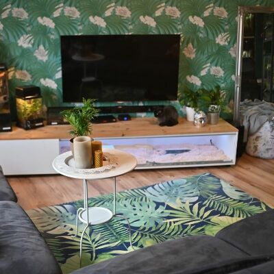 Vinylový koberec pro domácnost tropické listy