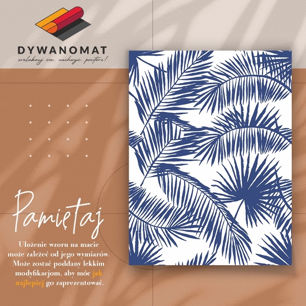 Vinylová rohož pro domácnost Palmové dopisy
