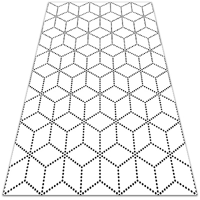 Módní vinylový koberec Trojrozměrný krychle