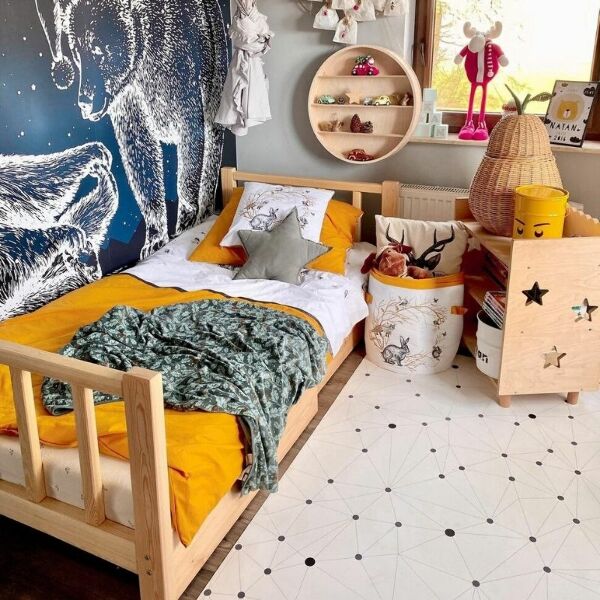 Univerzální vinylový koberec Geometrické mřížky