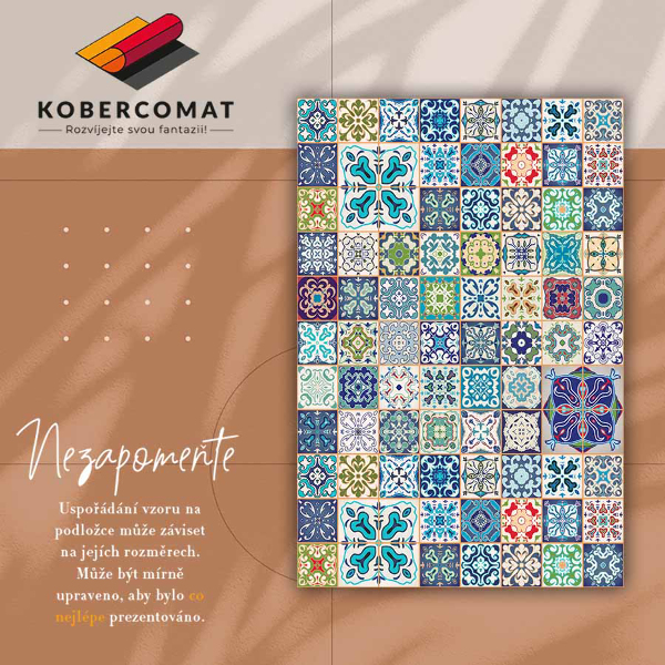 Módní univerzální vinylový koberec Portugalský vzor