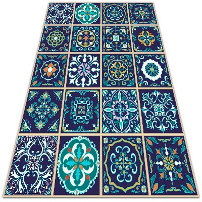 Módní vinylový koberec portugalské dlaždice