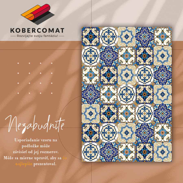 Módní vinylový koberec Portugalské dlaždice