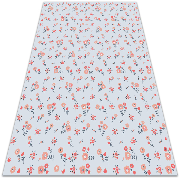 Módní univerzální vinylový koberec Venkovské květiny