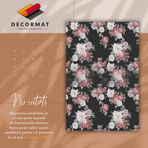 Vinylový koberec pro domácnost Růže