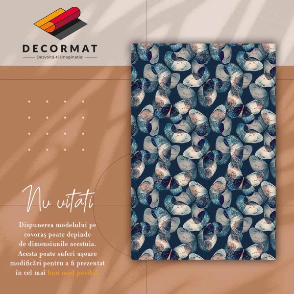Vinylový koberec pro domácnost Motýli