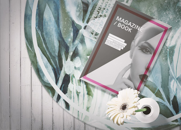 Univerzální vinylový koberec Akvarel květiny