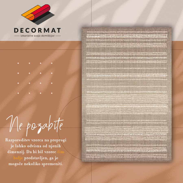 Vinylová rohož pro domácnost Béžová tkanina