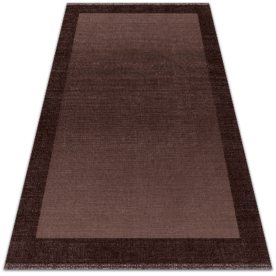 Módní vinylový koberec Hnědá rám