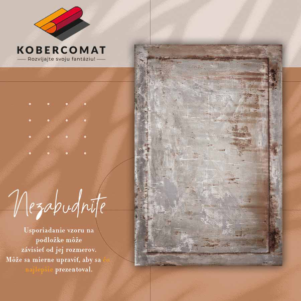 Módní vinylový koberec Rezavý dopis