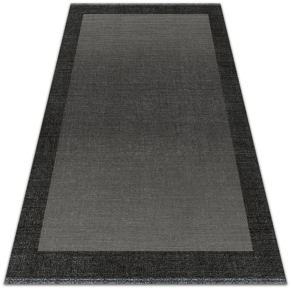 Módní vnitřní vinylový koberec Šedý rámeček