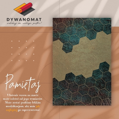 Módní vinylový koberec Betonové šestiúhelníky