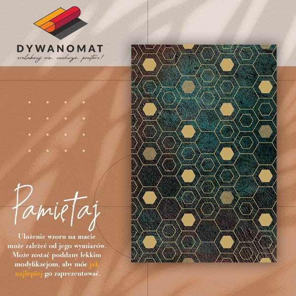Vinylový koberec pro domácnost Šestihranné vzor