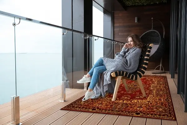 Moderní venkovní koberec Textura persian