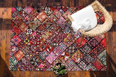 Zahradní koberec krásný vzor Patchwork mozaika