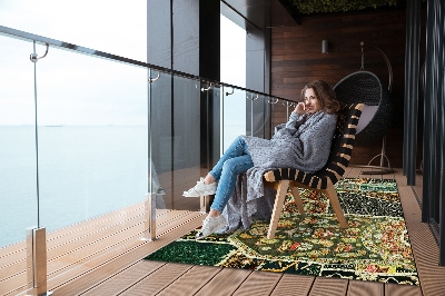 Podlahová krytina na terase vzor Turkish patchwork styl