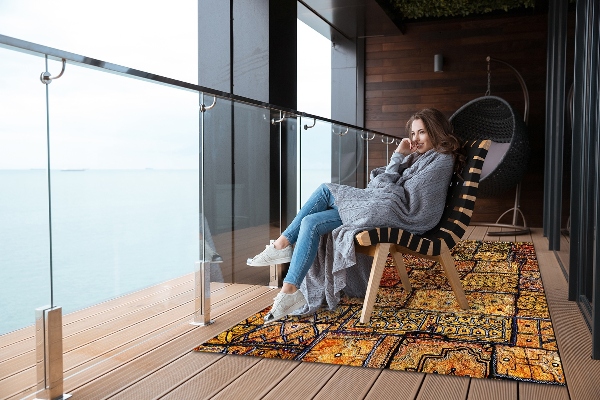 Moderní venkovní koberec Turkish mozaika
