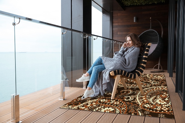 Moderní koberec na balkon Retro paisley