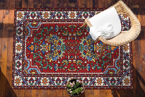 Zahradní koberec krásný vzor Starý styl perský