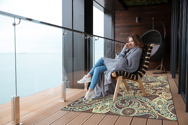 Zahradní koberec Paisley asijský styl