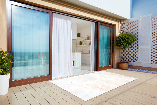 Moderní venkovní koberec Textura mramoru